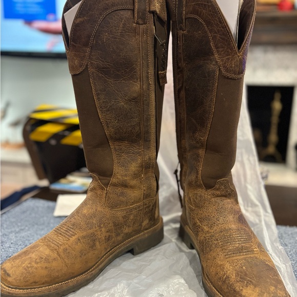 Brown Leather Justin’s Snake resistant Men's Boots - Picture 6 of 11